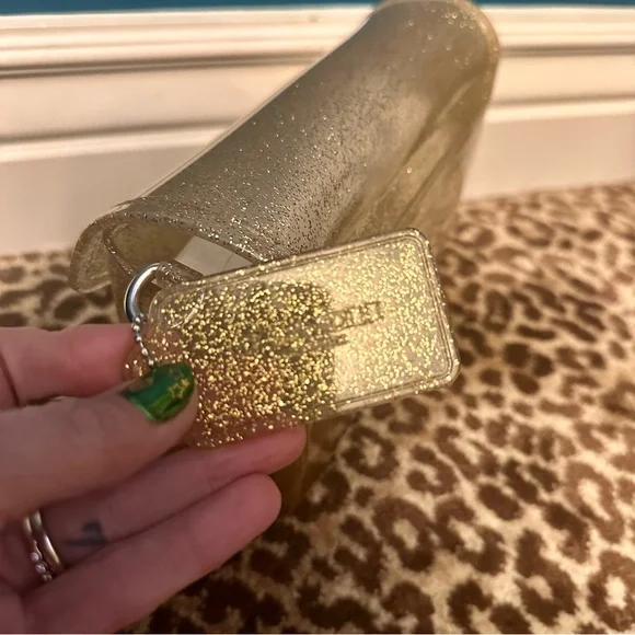 Coach Jelly Tabby -Gold Glitter Clutches & Wristlets